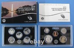 2010 thru 2019 Run of 10 Government Issued Silver Proof Sets with ATB Quarters