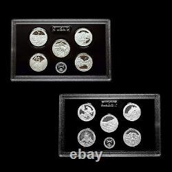 2011 2012 S America the Beautiful National Park Silver Mint Proof Set No Box