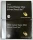 2011 & 2012 Silver Proof Sets Us Mint Original Government Packaging Ogp Coa
