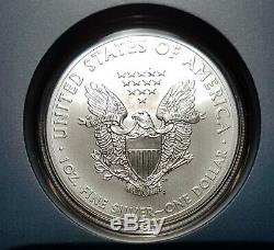 2011 American Eagle 25th Anniversary Silver 5 Coin Set with Reverse Proof