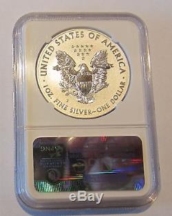 2011 P Silver Eagle NGC PF70 ER REVERSE PROOF from the 25th ANNIVERSARY SET