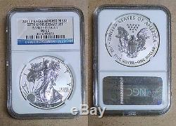2011-P Silver Eagle NGC PF 69 Early Releases 25th Anniv Set REVERSE PROOF