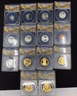 2011-S ANACS PR70 DCAM 14 Coin Silver Proof Set