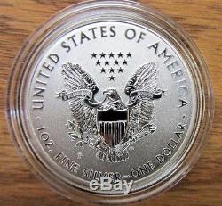 2011 Silver Eagle Five Coin Set With Reverse Proof Original Box And Coa