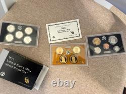 2011 Silver Proof Set U. S. Mint Original Government Packaging OGP COA