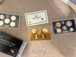 2011 Silver Proof Set U. S. Mint Original Government Packaging OGP COA