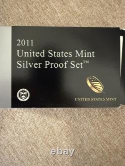 2011 Silver Proof Set U. S. Mint Original Government Packaging OGP COA