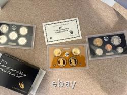 2011 Silver Proof Set U. S. Mint Original Government Packaging OGP COA