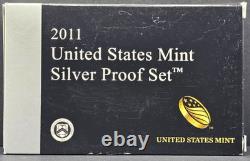 2011 United States Mint Silver Proof Set 14-Coins 7 Silver Coins 90% Pure Silver