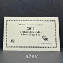 2011 United States Mint Silver Proof Set 14-Coins 7 Silver Coins 90% Pure Silver
