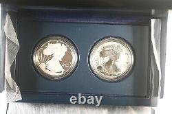 2012S American Eagle San Francisco Two Coin Silver Proof and Reverse Proof set