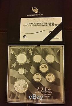 2012 2013 2014 Limited Edition United States US Mint Silver Proof Sets Box & COA