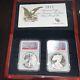 2012 American Eagle San Francisco 2 Coin Silver Proof Set Ngc Certified