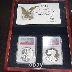 2012 American Eagle San Francisco 2 Coin Silver Proof Set NGC Certified