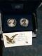 2012 American Eagle San Francisco Two-coin Silver Proof Set Us Mint Ogp & Coa