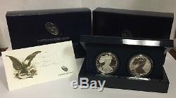 2012 American Silver Eagle 2 Coin 1oz Proof Set-SF Mint with Box & CoA