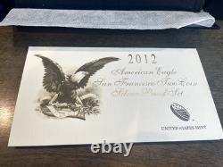 2012 American Silver Eagle San Francisco 2-coin Proof Set In Origin Box With COA