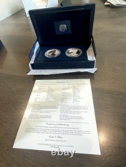 2012 American Silver Eagle San Francisco 2-coin Proof Set In Origin Box With COA