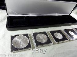 2012 LIBERTAD 30 Year 5 Coin Silver Collector's Set with PROOF Mexico 999 Bullion