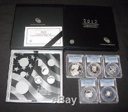 2012 Limited Edition Silver Proof Set 8 Coins PCGS PR69 Extremely Rare