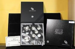 2012 Limited Edition Silver Proof Set OGP 2XVC