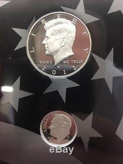 2012 Limited Edition Silver Proof Set US Mint 8 Coins with Key Date Minor Toning