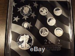 2012 Limited Edition Silver Proof Set US Mint Low Mintage Kennedy Half Dollar