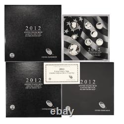 2012 Limited Edition Silver Proof Set in OGP withCOA