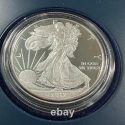 2012-S American Eagle San Francisco 2 Coin Silver Proof Set, OGP & COA (90581)