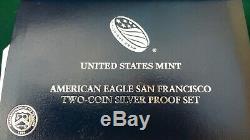 2012-S American Eagle San Francisco Two-Piece Silver Proof Set with Reverse Proof