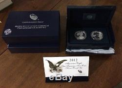 2012 S American Eagle San Francisco Two-coin Silver Proof Set