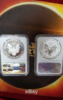 2012 S Eagle PF69 ULTRA CAMEO & REVERSE PROOF NGC FIRST RELEASE SET