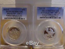 2012-S LIMITED EDITION SILVER PROOF SET 7 Coins PCGS PR70DCAMs