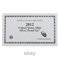 2012 S Proof Set Original Box & COA 14 Coins 90% Silver