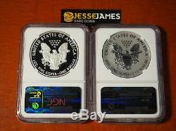 2012 S Reverse Proof Silver Eagle Ngc Pf70 /70 San Francisco Set Early Releases