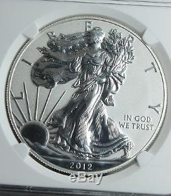 2012 S San Francisco 2 coin Silver Eagle Set PF 70 UC & Rev Proof PF 70 by NGC