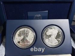 2012 S San Francisco Two Coin Set American Silver Eagles Proof and Reverse Proof