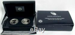 2012 S Silver American Eagle San Francisco 2 Coin Proof Set Original Box Coa