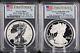 2012 S Silver Eagle 75th Anniversary 2 Coin Proof Set Pcgs Pr 69 First Strike