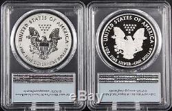 2012 S Silver Eagle Proof 75th Anniversary 2 Coin Set PCGS PR 70 First Strike
