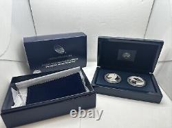 2012 S Two-Coin Silver Proof Set American Eagle San Francisco COA/OGP SR5-4