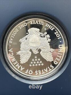 2012 S Two-Coin Silver Proof Set American Eagle San Francisco COA/OGP SR5-4
