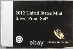 2012-S US MINT SILVER PROOF SET 14-Coins withBox COA S2012