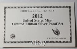 2012 S US Mint Limited Edition Silver Proof Set
