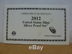 2012-S US Mint Silver Proof 14 Coin Set