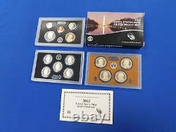 2012 S US Mint Silver Proof Set 14 Coins OGP