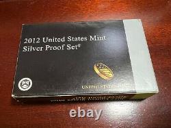 2012 S US Mint Silver Proof Set with OGP/COA