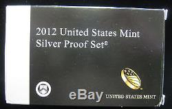 2012-S U. S. Mint Silver Proof Set. 14 Coins. 90% silver. Key date! (0317051)