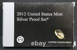 2012-S U. S. Mint Silver Proof Set with OGP & COA! 14 Coin Set