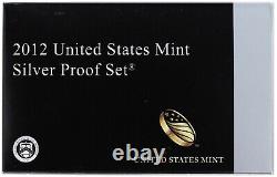 2012-S United States 14 Piece Silver Proof Set Original Box With COA Premium Set